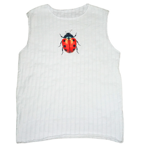 LADYBUG POINTELLE TANK - SMALL