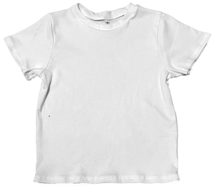 WHITE BASE BABY TEE