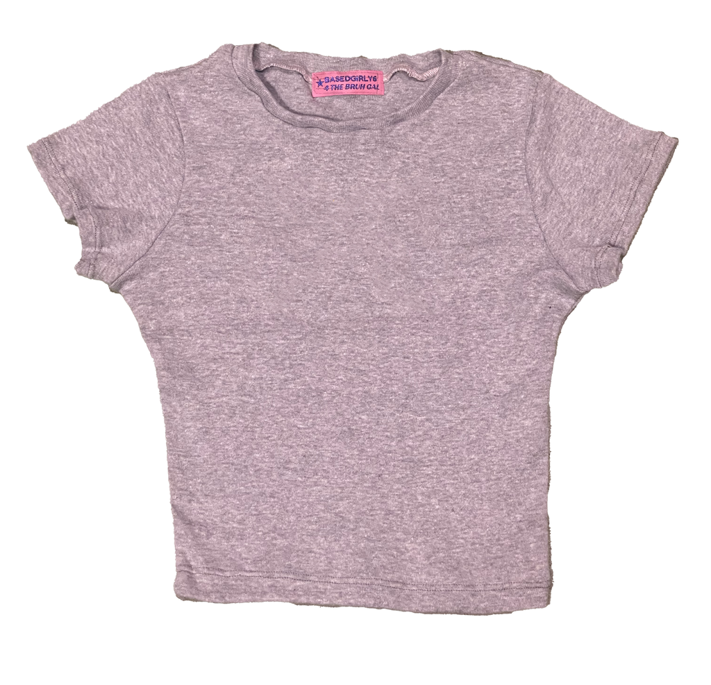 HEATHER GREY BASE BABY TEE