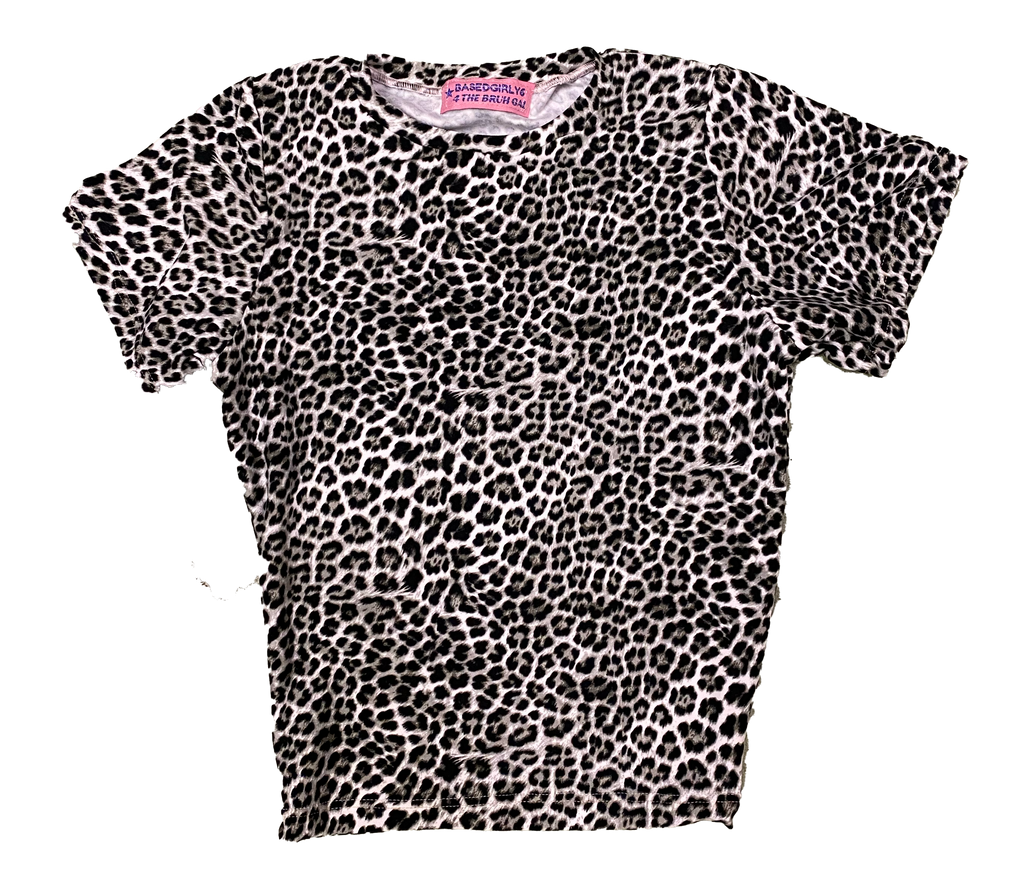 LEOPARD BASE BABY TEE