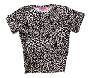 LEOPARD BASE BABY TEE