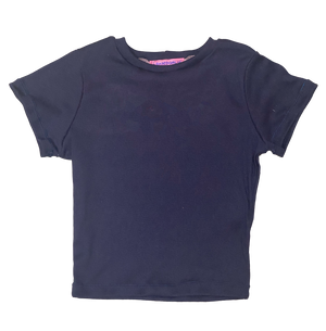 NAVY BLUE BASE BABY TEE